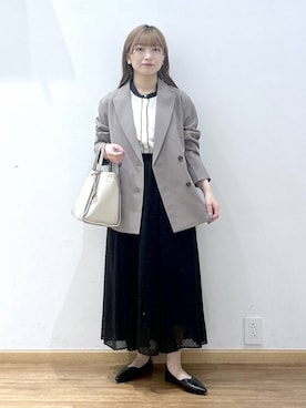 「アイテム（テーラードジャケット）」を使った、Hikaruさん（レディース・154cm・20代）の秋コーディネート