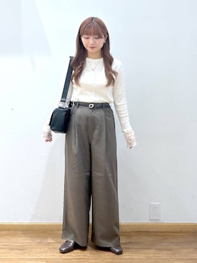 「アイテム（その他パンツ）」を使った、Hikaruさん（レディース・154cm・30代）の秋コーディネート