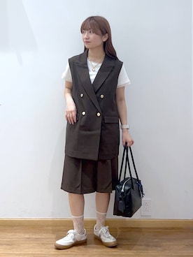 「GLOBAL WORK（グローバルワーク）のアイテム（アクセサリー）」を使った、Hikaruさん（レディース・154cm）の夏コーディネート