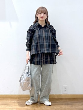 「GLOBAL WORK（グローバルワーク）のアイテム（キャミソール）」を使った、Hikaruさん（レディース・154cm）の秋コーディネート