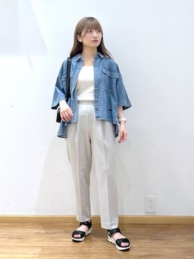 「アイテム（アクセサリー）」を使った、Hikaruさん（レディース・154cm・20代）の夏コーディネート
