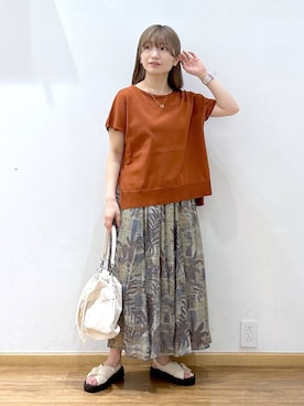 「アイテム（ニット/セーター）」を使った、Hikaruさん（レディース・154cm・20代）の夏コーディネート