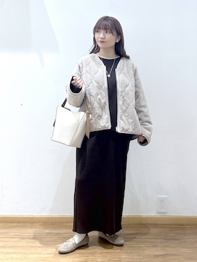 「GLOBAL WORK（グローバルワーク）のアイテム（ワンピース）」を使った、Hikaruさん（レディース・154cm）の秋コーディネート