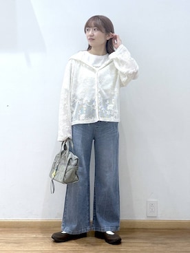 「アイテム（パーカー）」を使った、Hikaruさん（レディース・154cm・30代）の春コーディネート