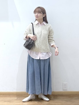 Hikaruさん（レディース・154cm）の春コーディネート