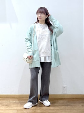 「GLOBAL WORK（グローバルワーク）のアイテム（スニーカー）」を使った、Hikaruさん（レディース・154cm）の秋コーディネート