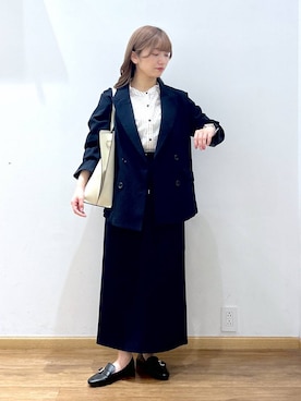 「GLOBAL WORK（グローバルワーク）のアイテム（テーラードジャケット）」を使った、Hikaruさん（レディース・154cm）の秋コーディネート