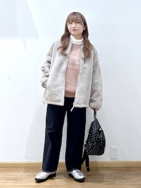 「アイテム（バックパック/リュック）」を使った、Hikaruさん（レディース・154cm・20代）の秋コーディネート