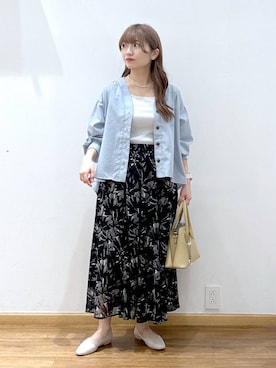 「アイテム（タンクトップ）」を使った、Hikaruさん（レディース・154cm・20代）の秋コーディネート