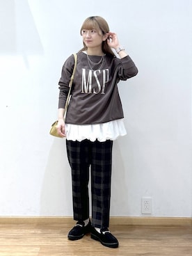 「アイテム（スウェット）」を使った、Hikaruさん（レディース・154cm・20代）の秋コーディネート