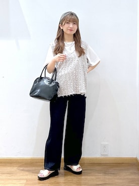 「GLOBAL WORK（グローバルワーク）のアイテム（ワンピース/ドレス）」を使った、Hikaruさん（レディース・154cm）の夏コーディネート