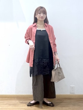 「GLOBAL WORK（グローバルワーク）のアイテム（シューズ）」を使った、Hikaruさん（レディース・154cm）の春コーディネート