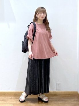 「GLOBAL WORK（グローバルワーク）のアイテム（ワンピース/ドレス）」を使った、Hikaruさん（レディース・154cm）の夏コーディネート