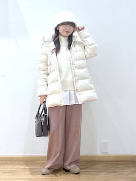 「GLOBAL WORK（グローバルワーク）のアイテム（帽子）」を使った、Hikaruさん（レディース・154cm）の冬コーディネート