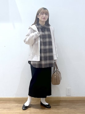 「GLOBAL WORK（グローバルワーク）のアイテム（バレエシューズ）」を使った、Hikaruさん（レディース・154cm）の秋コーディネート