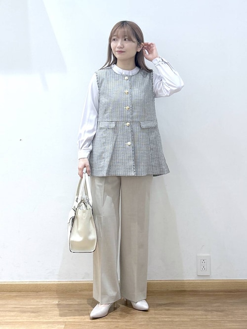 ツイードペプラムジレ/591837（その他アウター）｜GLOBAL WORK