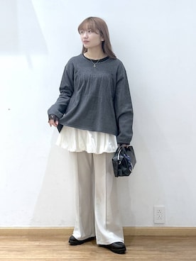 「GLOBAL WORK（グローバルワーク）のアイテム（パンツ）」を使った、Hikaruさん（レディース・154cm）の春コーディネート