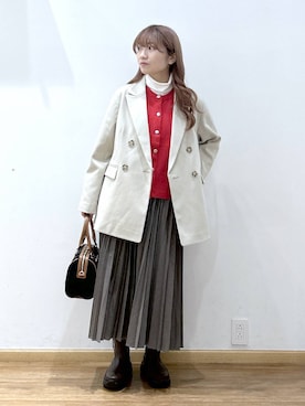 「アイテム（テーラードジャケット）」を使った、Hikaruさん（レディース・154cm・20代）の秋コーディネート