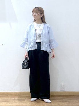「GLOBAL WORK（グローバルワーク）のアイテム」を使った、Hikaruさん（レディース・154cm）の夏コーディネート