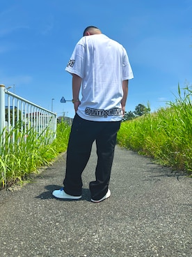 「BOUNTY HUNTER（バウンティーハンター）のアイテム」を使った、NEO Hidetoさん（メンズ・173cm）の夏コーディネート