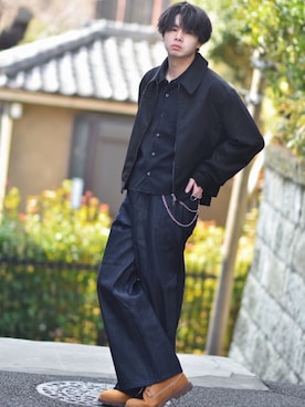 「Spielio（シュピーリオ）のアイテム」を使った、来夢⠀さん（メンズ・180cm）の春コーディネート