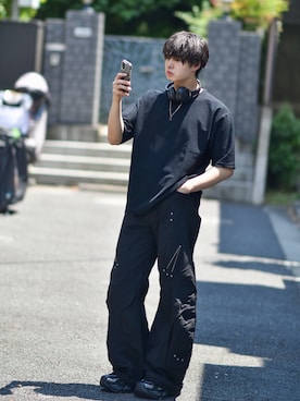 来夢⠀さん（メンズ・180cm）の夏コーディネート