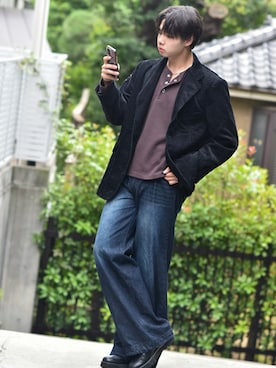 「アイテム（その他）」を使った、来夢⠀さん（メンズ・180cm）の秋コーディネート