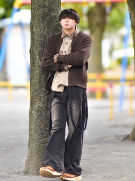 来夢⠀さん（メンズ・178cm）の秋コーディネート