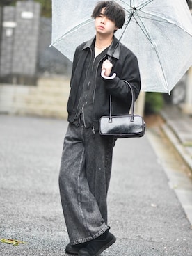 「CLEL（クレイル）のアイテム（パンツ）」を使った、来夢⠀さん（メンズ・180cm）の春コーディネート