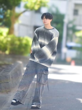 「アイテム（サンダル）」を使った、来夢⠀さん（メンズ・178cm）の秋コーディネート