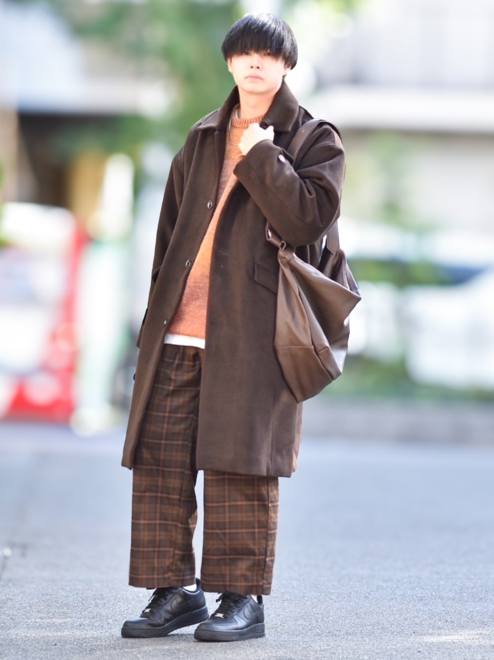 【ADRER】カラーシャツ/パンツ　チョコカラー　セットアップ ADRER】カラーシャツ/パンツ チョコカラー セットアップ - トップス