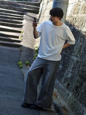 GRANCY】ZipDesign Buggy DenimPants / ジップデザイン バギーデニム