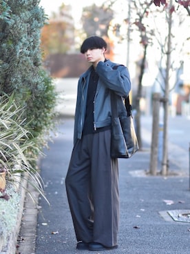 「アイテム（その他）」を使った、来夢⠀さん（メンズ・180cm）の冬コーディネート