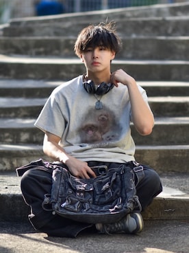 来夢⠀さん(メンズ・180cm)の春コーディネート