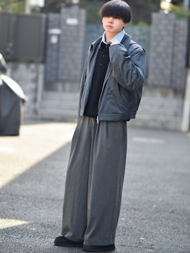 来夢⠀さん（メンズ・180cm）の冬コーディネート