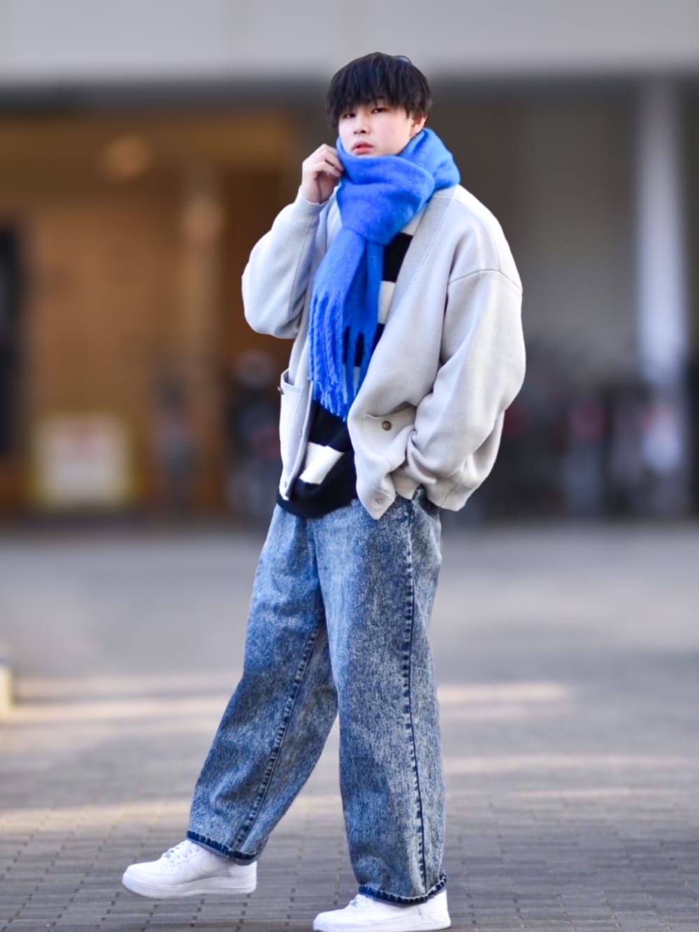 来夢⠀さんの「【ADRER】ヴィンテージメイクワイドテーパードデニム（ADRER）」を使ったコーディネートの1枚目の写真