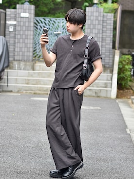 来夢⠀さん（メンズ・180cm）の春コーディネート