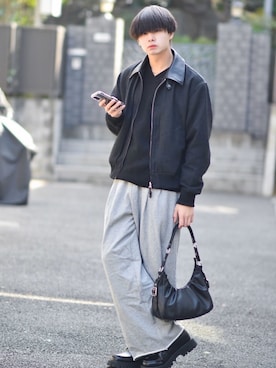 来夢⠀さん（メンズ・180cm）の冬コーディネート