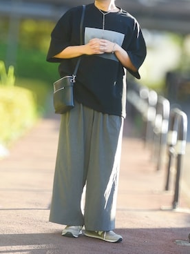 「アイテム（その他、ホワイト系）」を使った、来夢⠀さん（メンズ・178cm）の夏コーディネート
