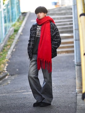 「アイテム（その他）」を使った、来夢⠀さん（メンズ・180cm）の秋コーディネート