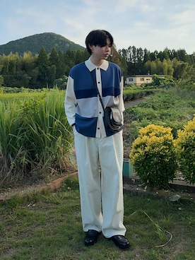 「アイテム（ローファー）」を使った、souta_28さん（メンズ・170cm）の秋コーディネート
