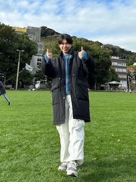 「coca（coca）（コカ）のアイテム（ダウンジャケット/コート）」を使った、souta_28さん（メンズ・170cm）の冬コーディネート