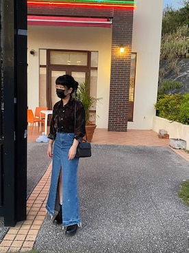 「used mix」｜「アイテム（ブーツ）」を使った、Hanaさん（レディース・149cm）の春コーディネート