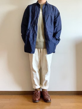 「EDIFICE LA BOUCLE（エディフィスラブークル）のアイテム（ジャケット/アウター）」を使った、りんたさん（メンズ・163cm）の秋コーディネート