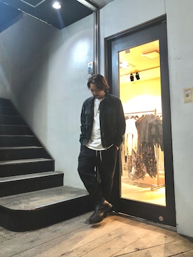 「ALLSAINTS（オールセインツ）のアイテム（その他アウター）」を使った、shunさん（メンズ・170cm）の秋コーディネート