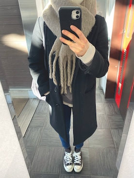 「A part by（アパートバイ）のアイテム（ジャケット/アウター）」を使った、ks19860916さん（レディース・161cm）の冬コーディネート