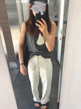 「CLANE（クラネ）のアイテム（トートバッグ）」を使った、ks19860916さん（レディース・161cm）の秋コーディネート