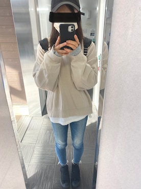 「CLANE（クラネ）のアイテム（帽子）」を使った、ks19860916さん（レディース・161cm）の秋コーディネート