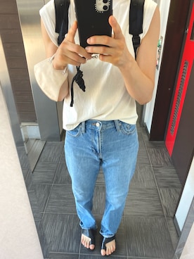 「JOURNAL STANDARD（ジャーナルスタンダード）のアイテム（タンクトップ）」を使った、ks19860916さん（レディース・161cm）の夏コーディネート