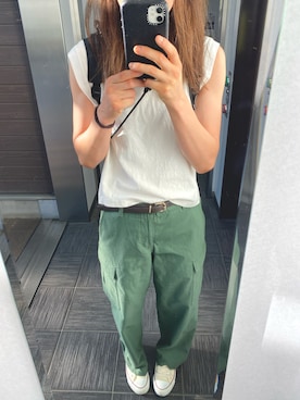 「JOURNAL STANDARD（ジャーナルスタンダード）のアイテム（タンクトップ）」を使った、ks19860916さん（レディース・161cm）の夏コーディネート